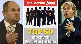 TOP 50 mocných ve fotbale: Pelta znovu vítězem, posílili Nedvěd i Tvrdík