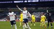 Fotbalisté Tottenhamu oslavují trefu do sítě Fulhamu