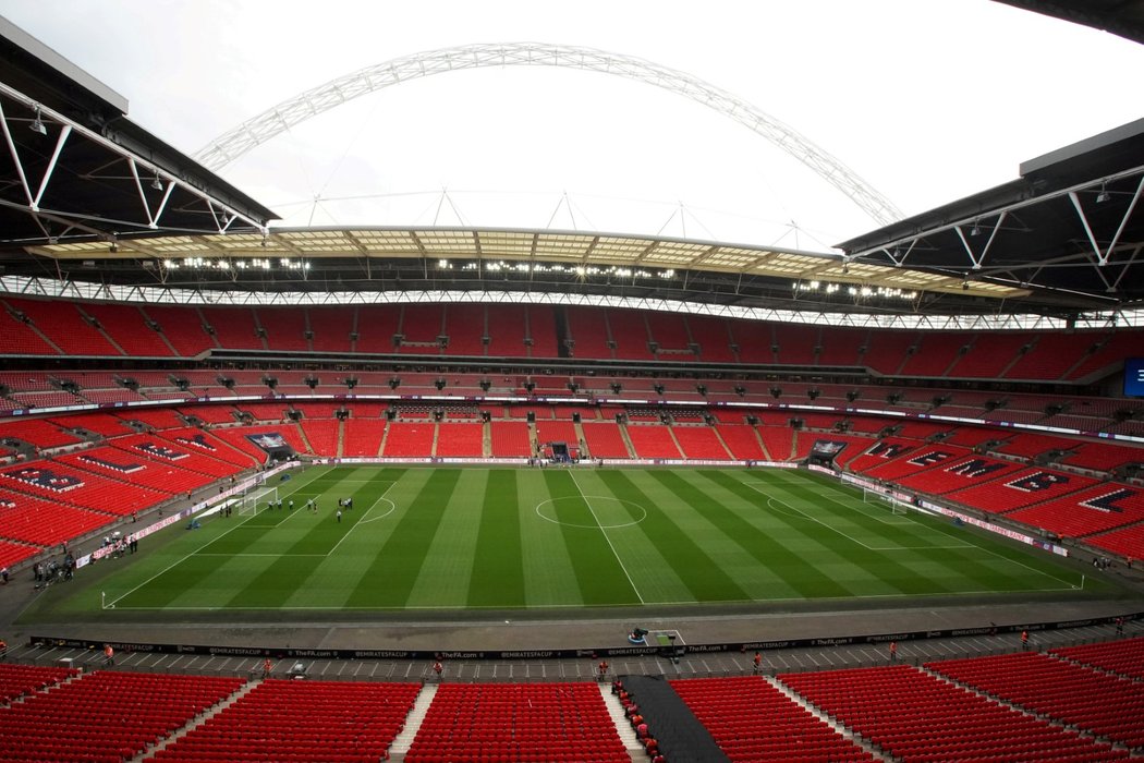Generální pohled na stadion ve Wembley