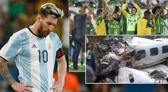 Osudné letadlo! Letěl s ním Messi, teď spadlo s týmem, který žil pohádku