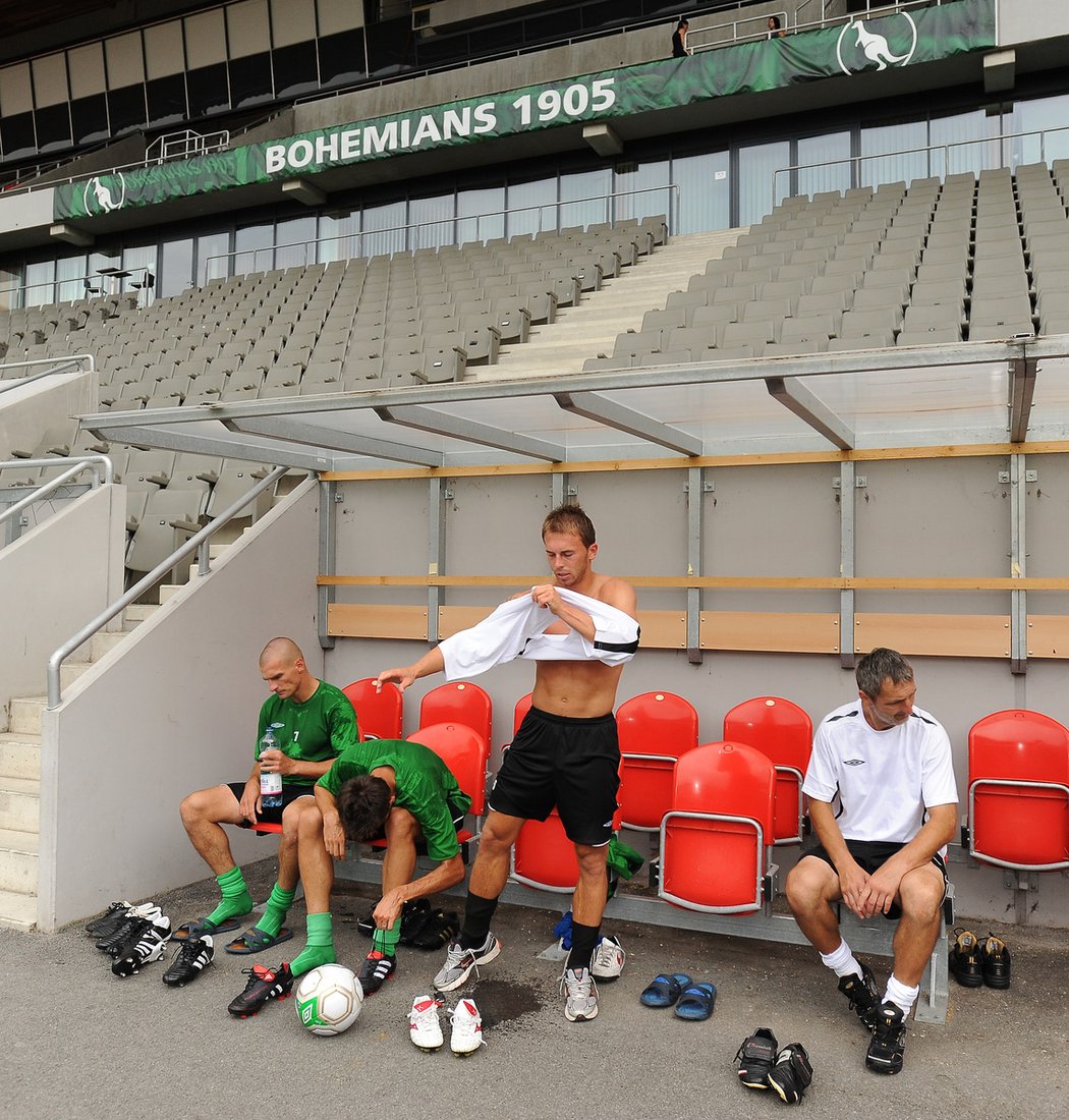 Trénink Bohemians 1905 v Edenu