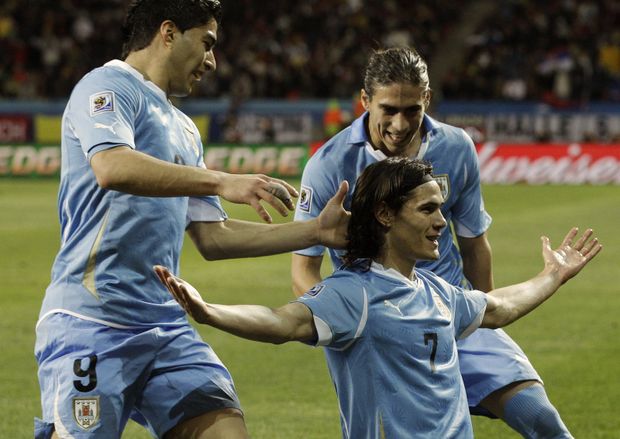 Edison Cavani slaví gól do německé sítě Edison Cavani slaví gól do německé sítě