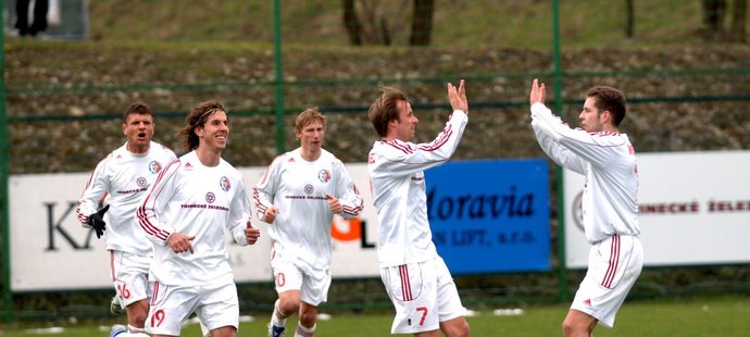 Gólová radost fotbalistů Třince.