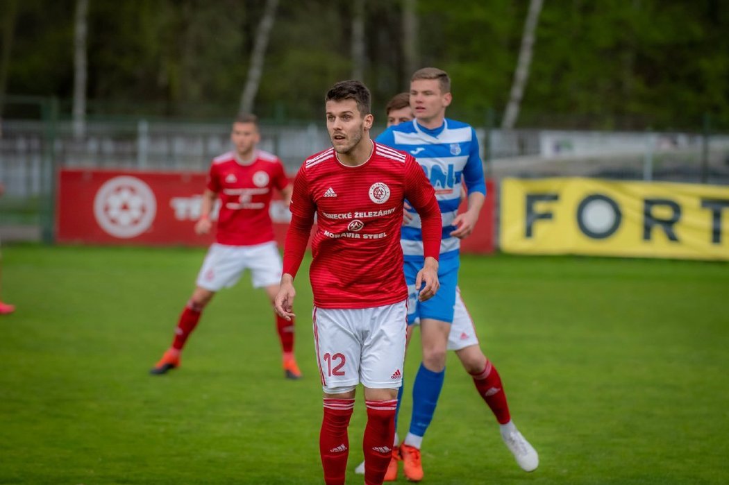 Fotbalisté Třince při zápase s Ústím nad Labem