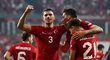 Turci slaví premiérový gól Ardy Gülera (č. 21) v reprezentaci