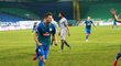 Milan Škoda se raduje ze vstřelené branky proti týmu Yeni Malatyaspor.
