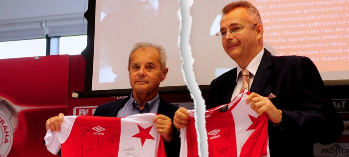 Ve vedení Slavie došlo k rozkolu, rezignoval prezident klubu Jiří Šimáně