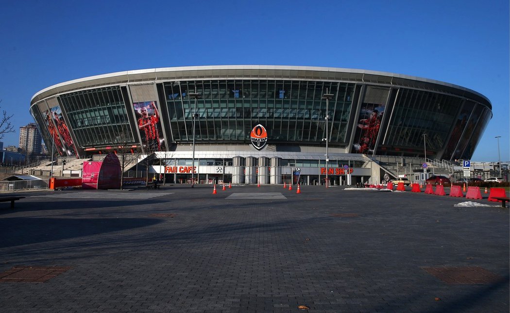 Stadion Donbass Arena, kde hrával domácí utkání Šachtar