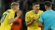 Hráči Ukrajiny se dožadují penalty
