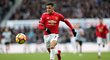 Alexis Sánchez v dresu Manchesteru United