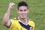 James Rodriguez slaví branku do sítě Uruguaye