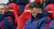 Zklamaný trenér Manchesteru United Louis van Gaal