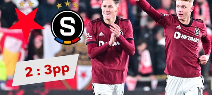 SESTŘIH: Slavia – Sparta 2:3 po prodl. Obrat v derby, pohár rozhodla penalta