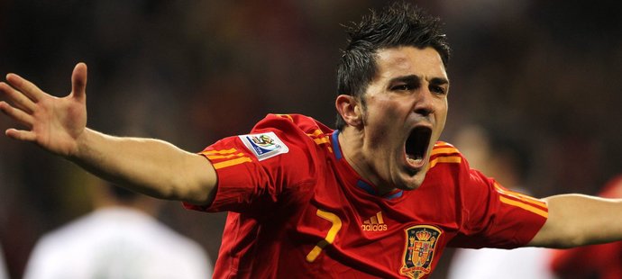 David Villa má důvod k radosti.