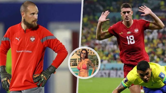 Ana Rajkovičová, manželka náhradního brankáře srbské reprezentace Predraga Rajkoviče, měla mít poměr s jeho spoluhráčem Dušanem Vlahovičem. Sama to ale popírá