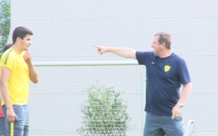 Trenér Pavel Vrba během angažmá v Anži Machačkala