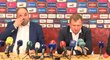 Miroslav Pelta a Pavel Vrba na tiskové konferenci