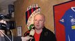 Kouč Plzně Pavel Vrba mluví s novináři po vyhraném utkání s Ostravou, které jeho týmu zajistilo ligový titul