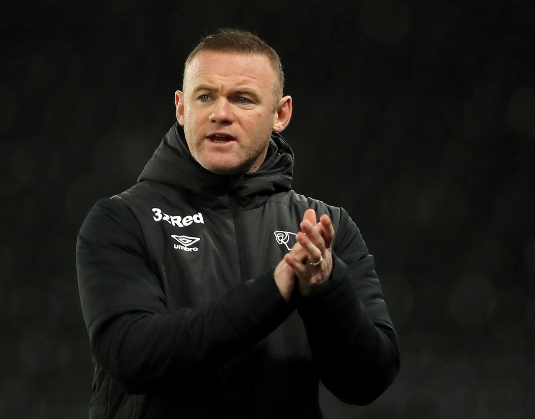 Bývalý útočník Wayne Rooney je trenérem Derby County