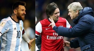 Když milujete fotbal, milujete… Wenger vyměnil Rosického za Messiho