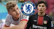 Timo Werner a Kai Havertz - dvě vyhlédnuté posily Chelsea