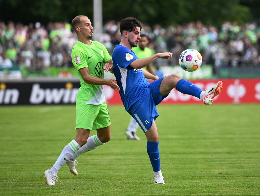 Václav Černý v prvním ostrém startu za Wolfsburg
