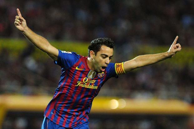Xavi v dresu Barcelony Xavi v dresu Barcelony