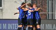 Fotbalisté Interu U19 slaví gól proti Plzni