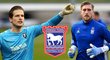 V anglickém třetiligovém klubu Ipswich Town má vzniknout české brankářské duo - Tomáše Holého (vpravo) doplní Václav Hladký