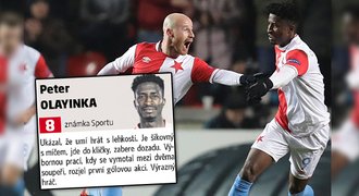 ZNÁMKOVÁNÍ Slavie: Olayinka motal soupeře, Ngadeu působil jako zeď