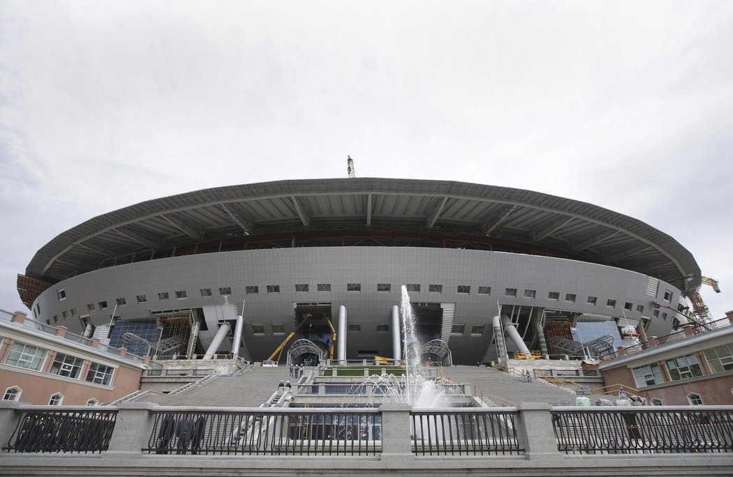 Úchvatný moderní stadion Zenitu Petrohrad