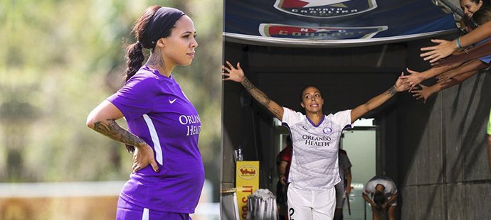 Sydney Leroux-Dwyerová trénuje fotbal i v šestém měsíci těhotenství