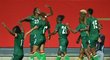 Fotbalistky Zambie se radují z gólu