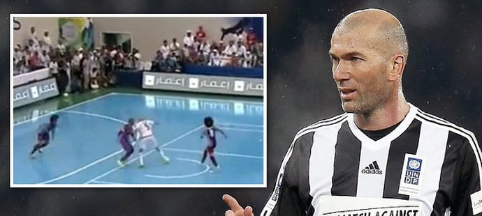 Zidane to s balonem pořád velmi dobře umí.