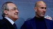 Prezident Realu Florentino Pérez a trenér Zinedine Zidane