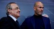 Prezident Realu Florentino Pérez a trenér Zinedine Zidane