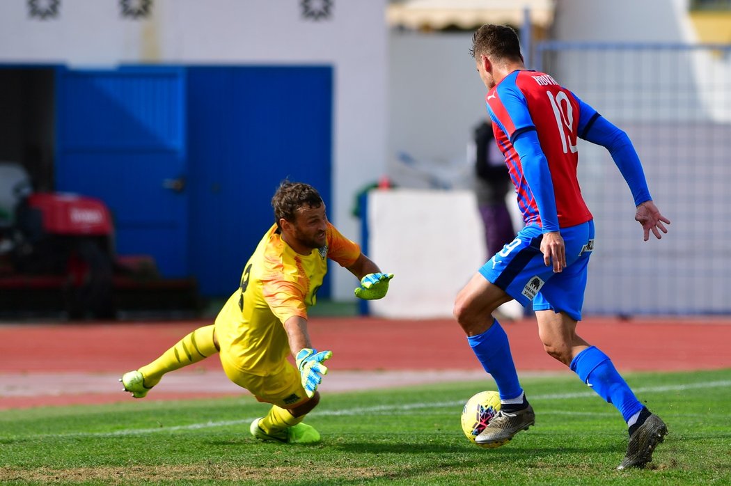 Plzeňský Jan Kovařík dává gól v generálce proti Krasnodaru