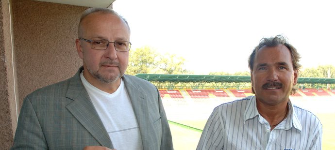 Ivan Horník s Jaroslaven Starkou v době, kdy ještě působil jako fotbalový funkcionář