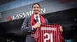Švédský útočník Zlatan Ibrahimovic při svém návratu do AC Milán