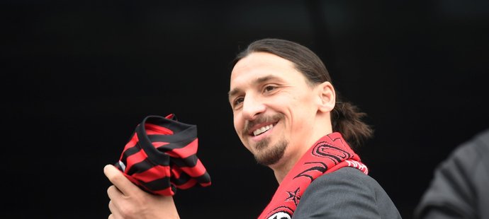 Švédský útočník Zlatan Ibrahimovic při svém návratu do AC Milán