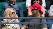 Zlatan Ibrahimovic s manželkou Helenou v hledišti tenisového Frech Open.