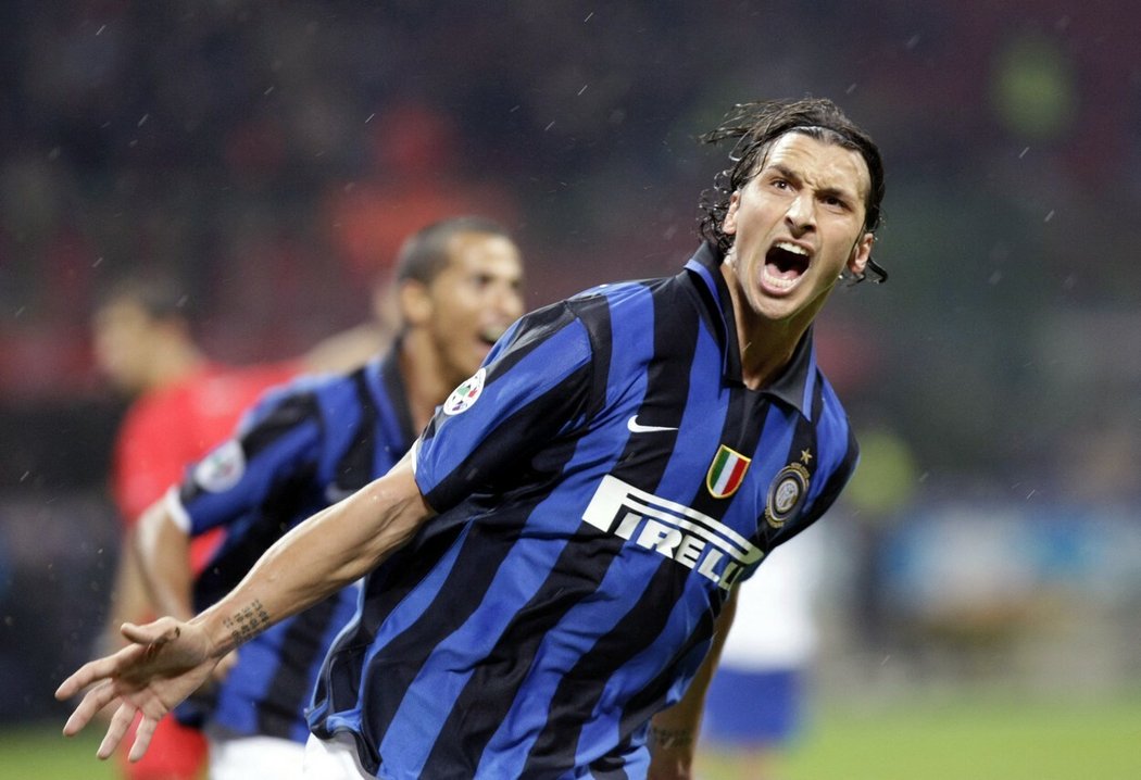 Zlatan Ibrahimovic v dresu Interu Milán