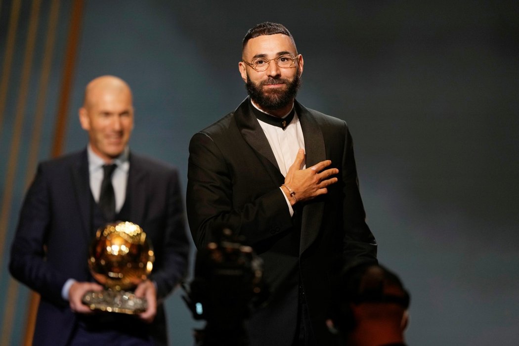 Karim Benzema vyhrál Zlatý míč