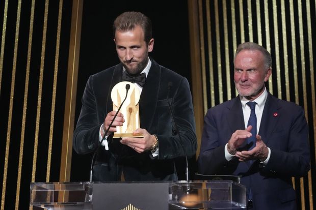 Harry Kane s Cenou Gerda Müllera pro nejlepšího střelce Harry Kane s Cenou Gerda Müllera pro nejlepšího střelce