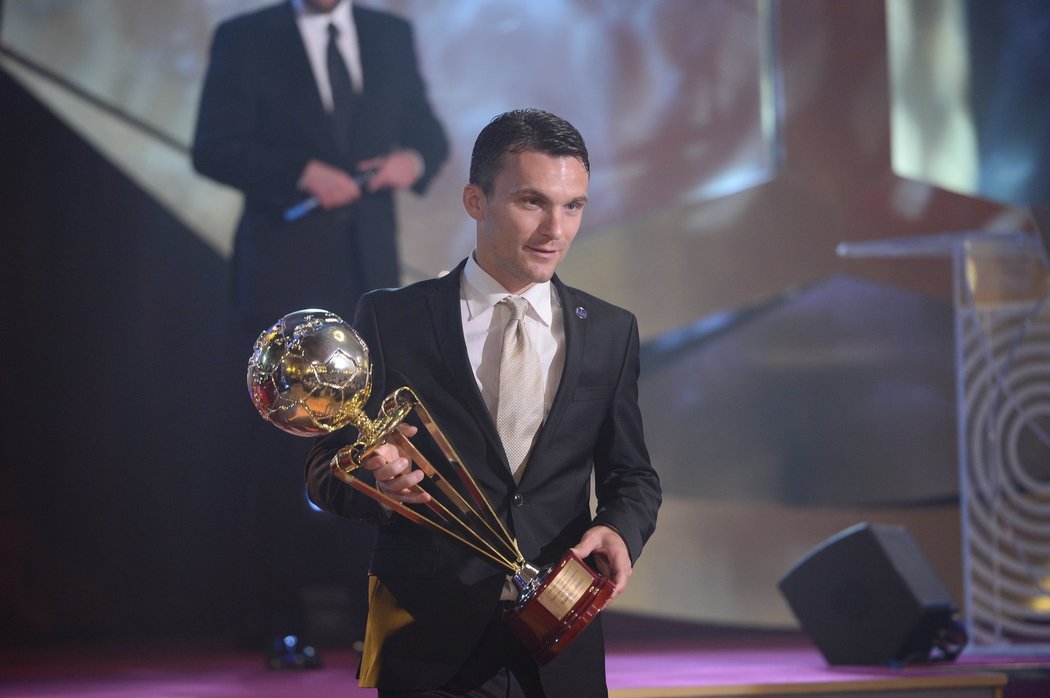 David Lafata s Zlatým míčem pro nejlepšího českého fotbalistu sezony