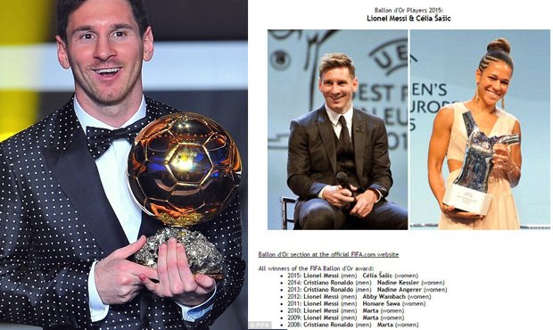 Podle výsledků uniklých na internetu prý Zlatý míč za rok 2015 získá Lionel Messi