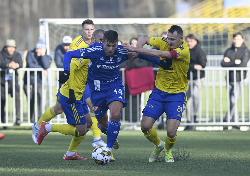 Olomouc remizovala se Zlínem 2:2 i bez Mojmíra Chytila