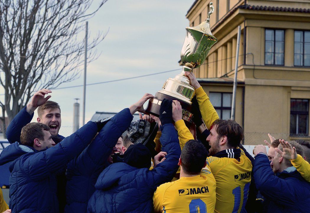 Fotbalisté Zlína se radují z vítězství v Tipsport lize