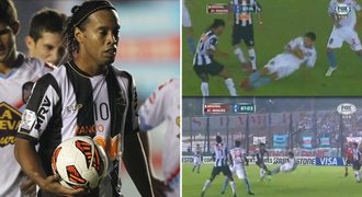 NEJHORŠÍ FAUL: Šílenec chtěl Ronaldinhovi zlomit nohu, nedostal ani kartu!
