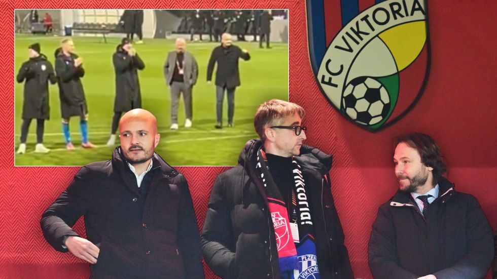 Majitel Plzně Michal Strnad na zápase